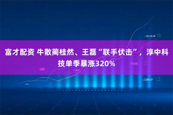 富才配资 牛散蔺桂然、王磊“联手伏击”，淳中科技单季暴涨320%