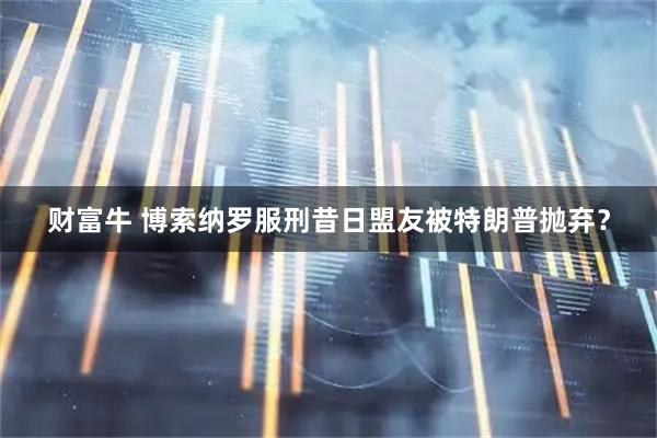 财富牛 博索纳罗服刑　昔日盟友被特朗普抛弃？